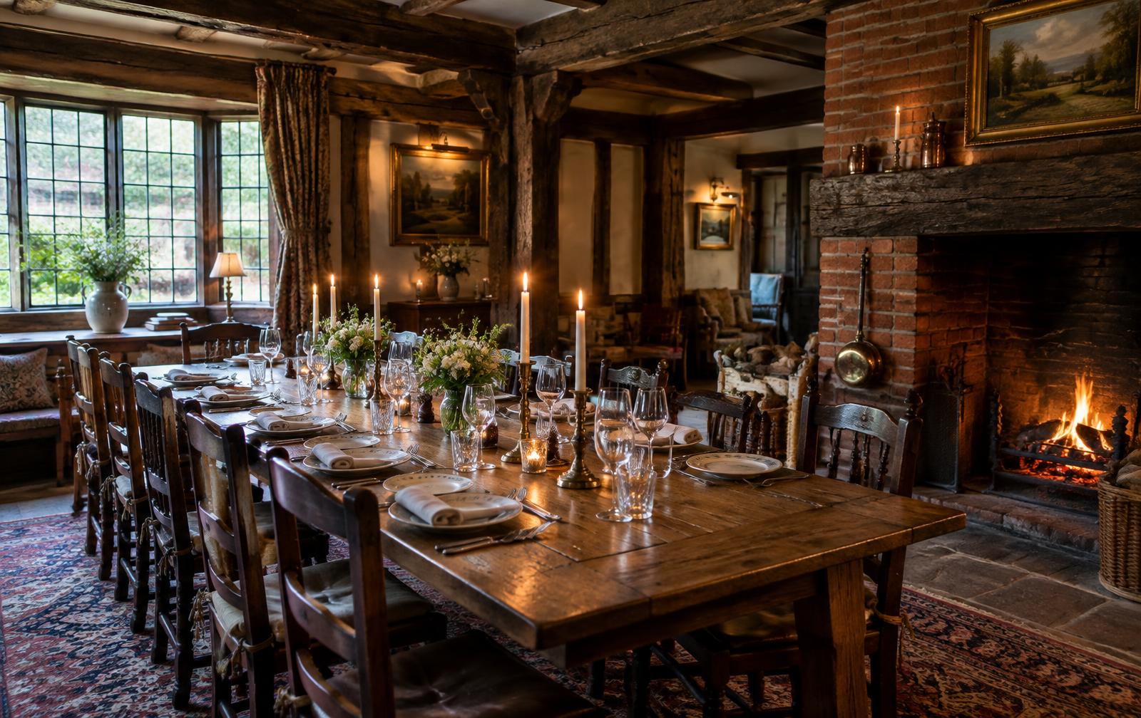 The Long Table: 5 Historic Private Dining Rooms in the Surrey Hills